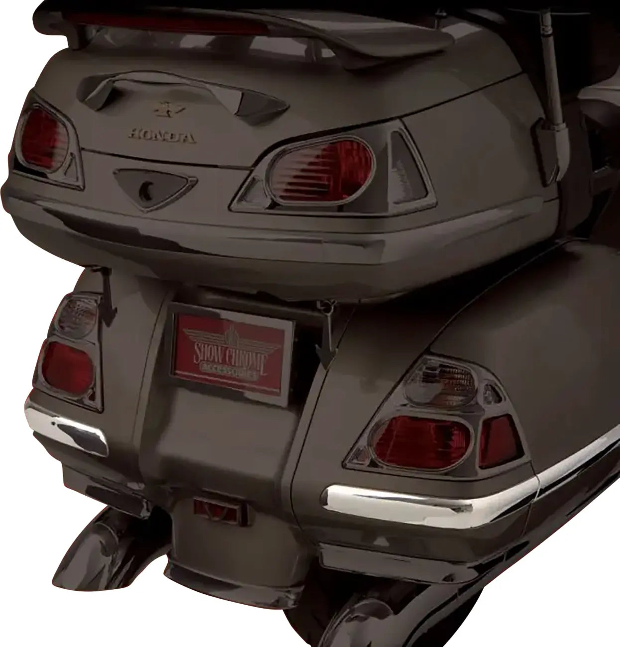 Zierleiste für verchromte Satteltaschen – Einsätze aus verchromtem ABS