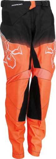 Moose Offroad Jugend Agroid Rennhose - Schwarz/Orange/Türkis