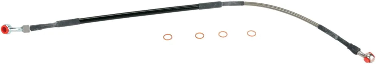Moose Offroad Edelstahl-Bremsleitung mit Stahlflexummantelung – hinten