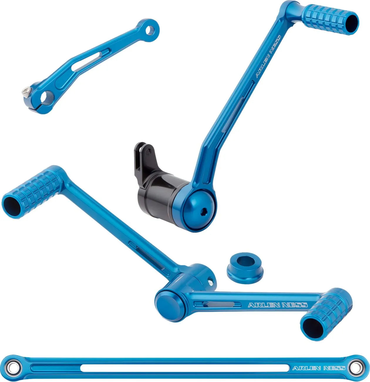 Arlen Ness Speedliner Fußpedal-Kit – Blau