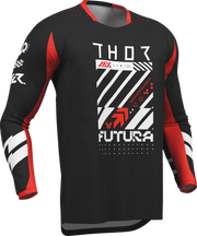 Thor Launchmode Futura Jersey – Schwarz/Rot/Weiß