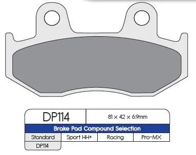 Dp Brakes Standard-Sintermetall-Bremsbeläge