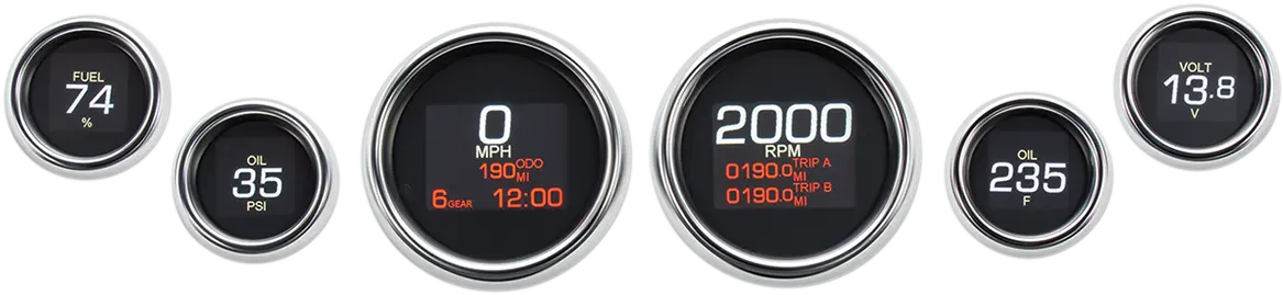 Dakota Digital MLX Serie Sechs-Gauge-Kit