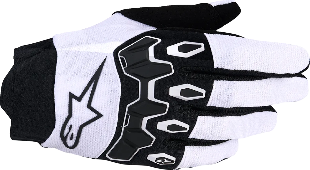 Alpinestars Full Bore V2 MX Handschuhe – Schwarz/Weiß/Hellgrau