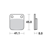 Moto-Master Keramik-Bremsbeläge für Sport-/Touring-Motorräder