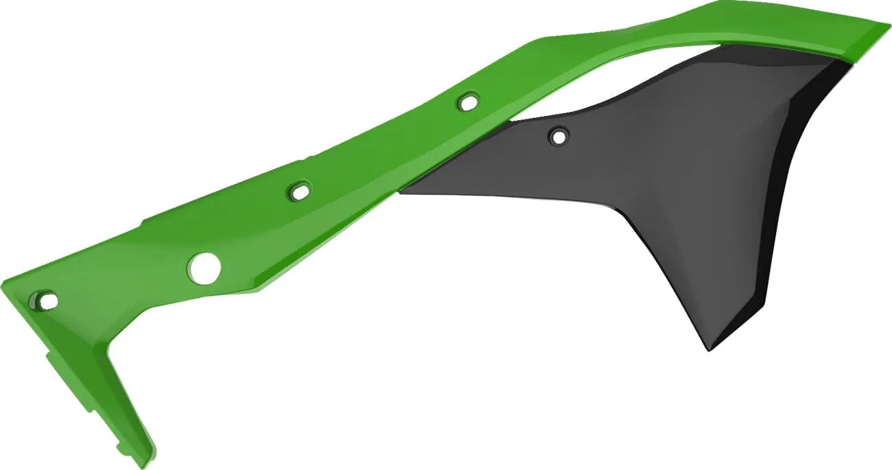 Polisport Kühlerabdeckungen für Kawasaki - Grün/Schwarz