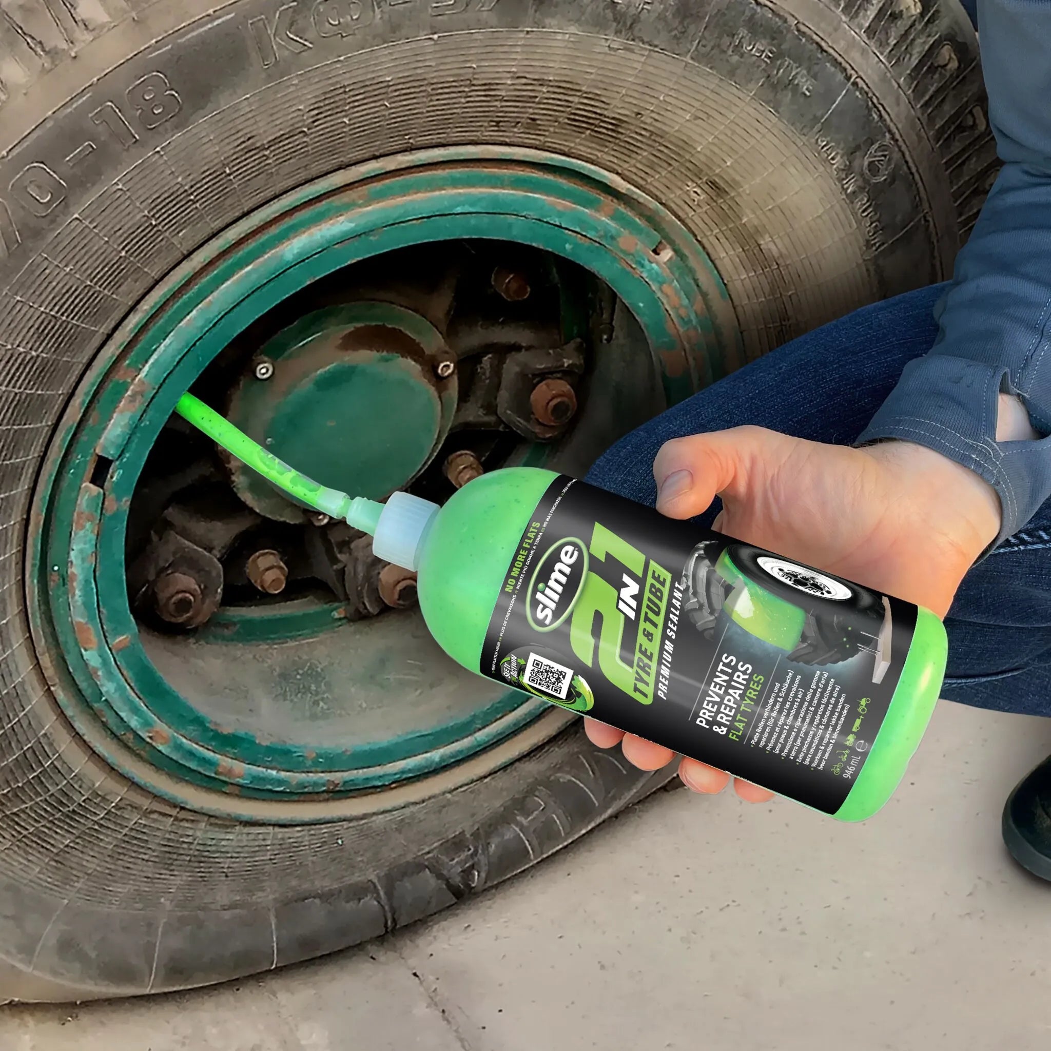 Slime 2-in-1 Tire And Tube Sealant For Off-road Use