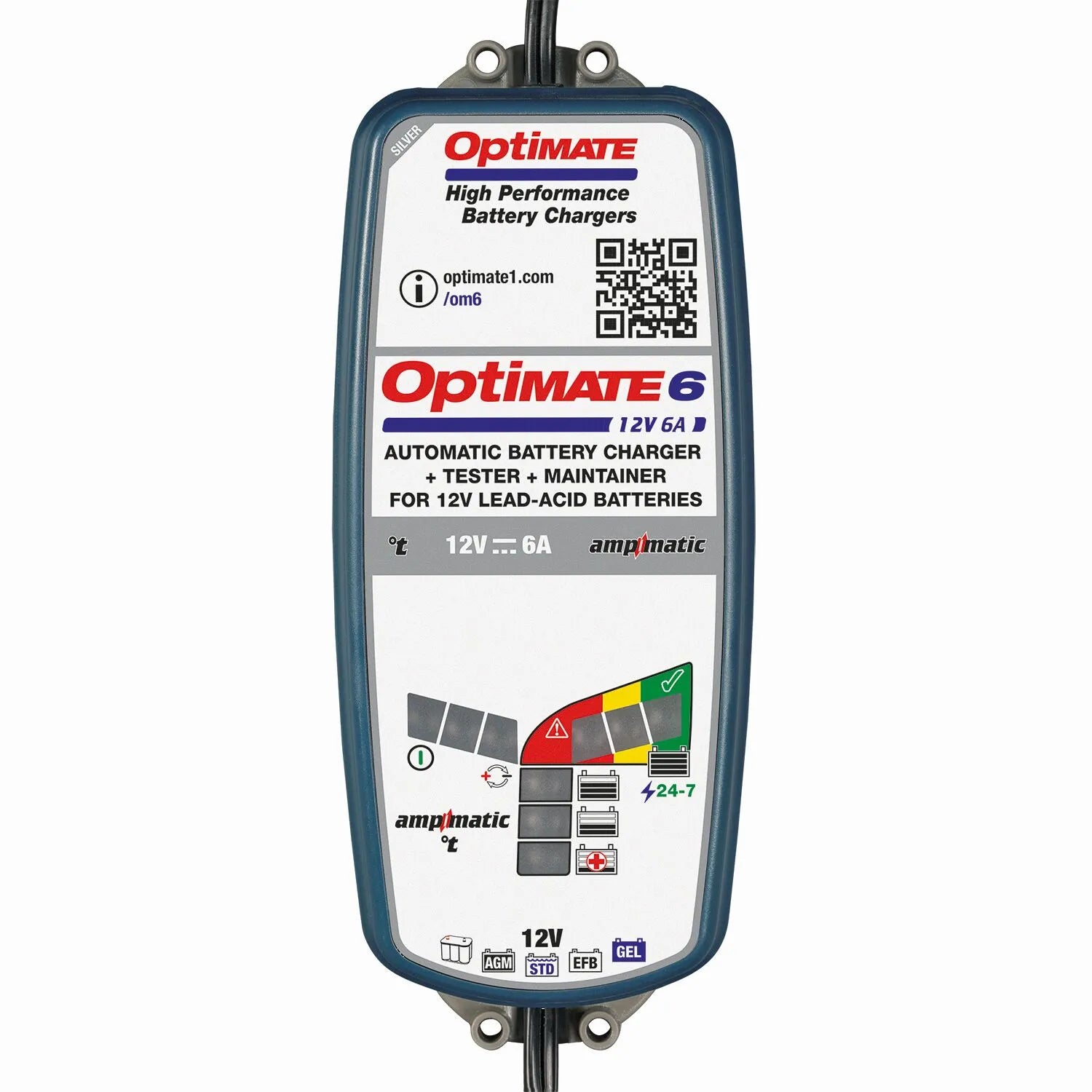 Tecmate Optimate 6 Select 12V Akkuladegerät/Netzteil