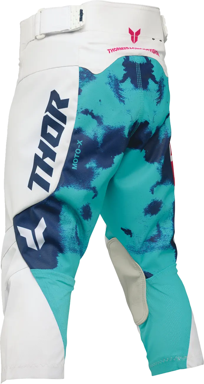 Thor Youth Launchmode Bleach Rennhose – Blau/Rosa/Weiß/Türkis