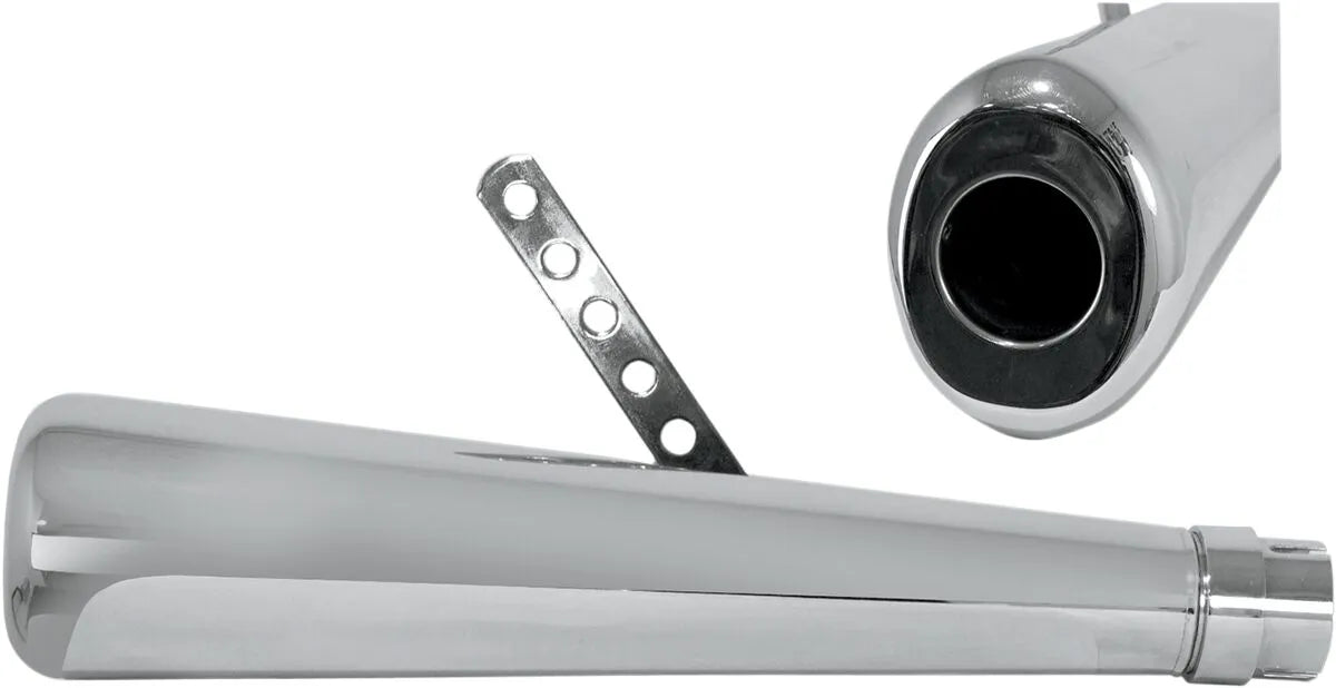 Emgo Roadhawk 50 Ovaler Schalldämpfer, 1,75" Einlass, Chrom