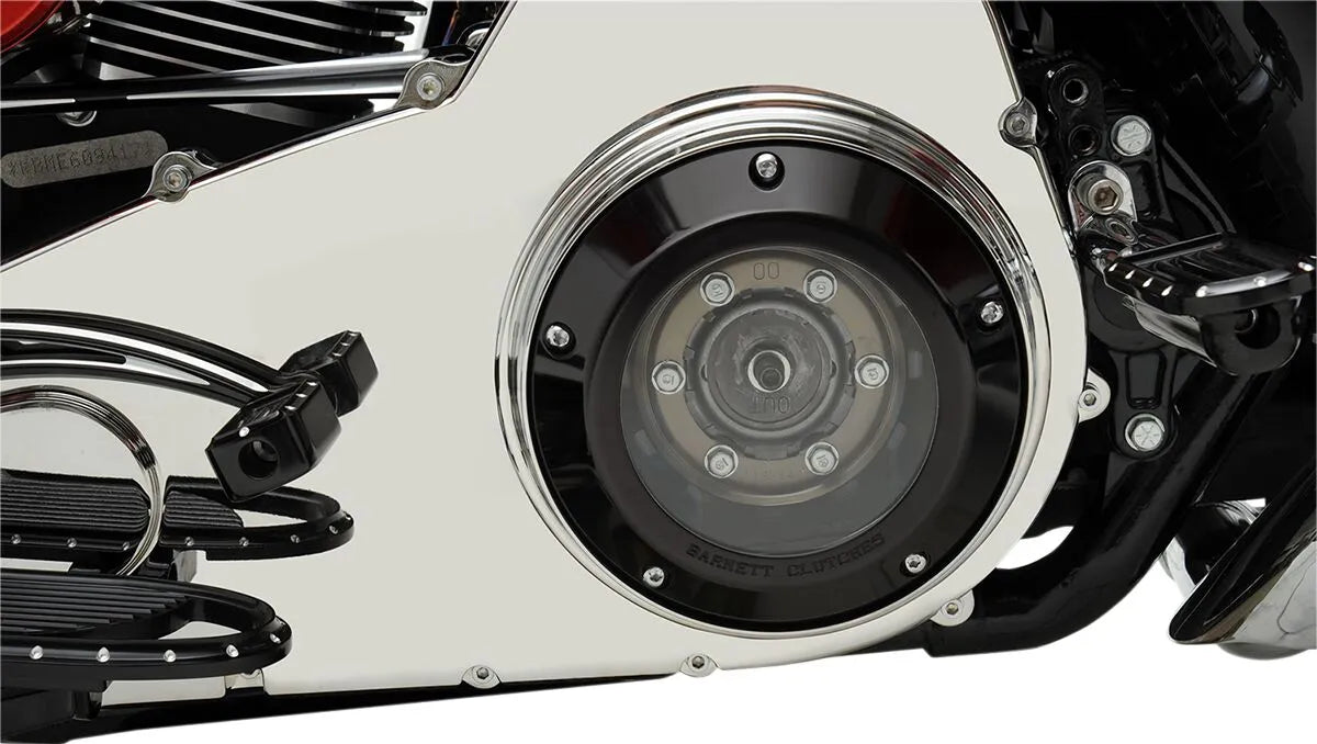 Barnett Scorpion Derby Abdeckung für Harley Davidson Big Twins