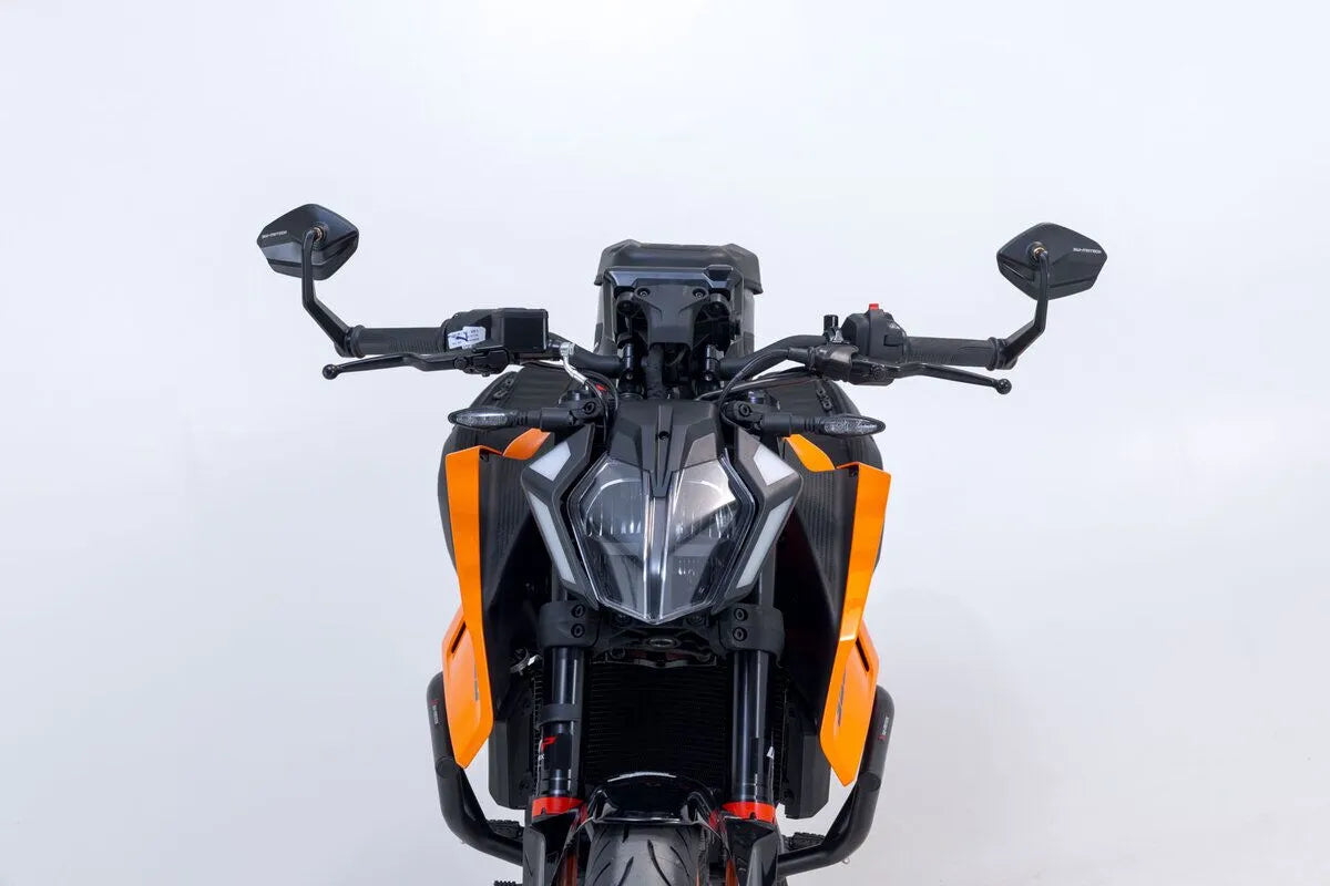 Sw-motech Lenkerendenspiegel - Schwarzes Aluminium