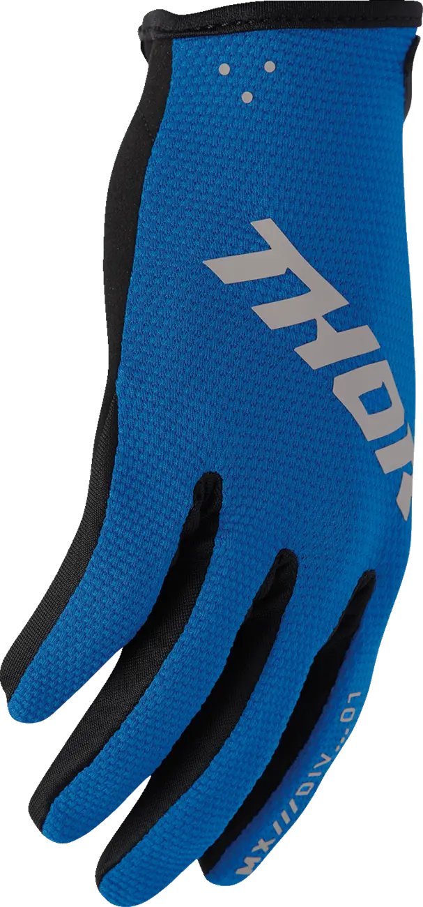 Thor Youth Ridemode Static MX Handschuhe - Schwarz/Blau