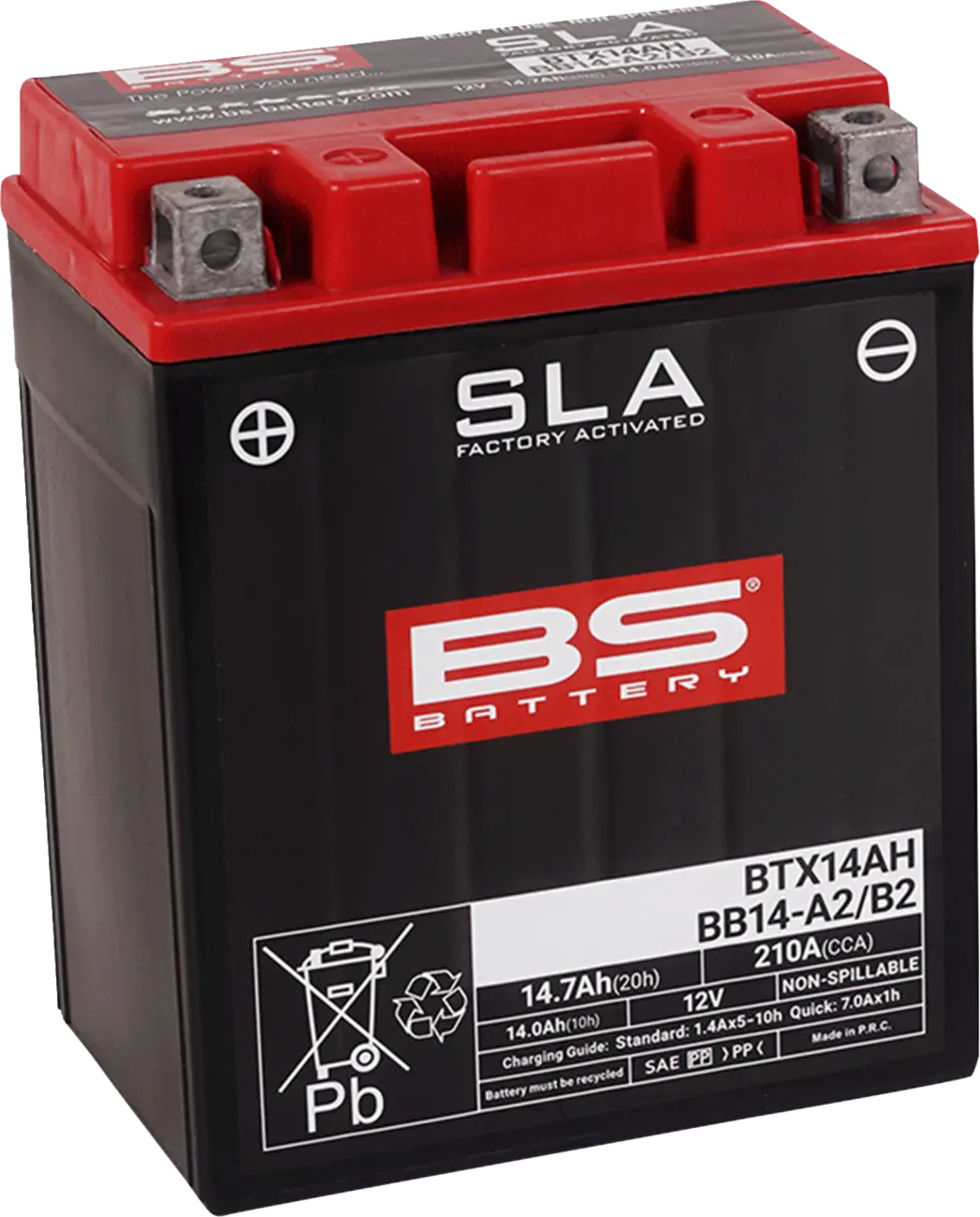 BS Batterie AGM wartungsfreie Batterie - 12 V 14 Ah