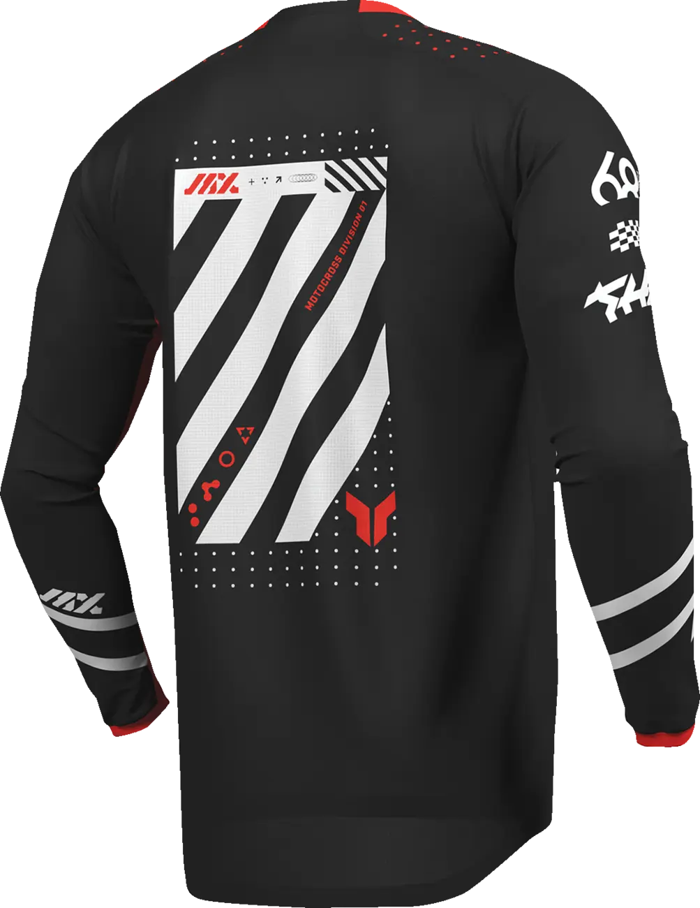 Thor Youth Launchmode Futura Jersey – Schwarz/Rot/Weiß