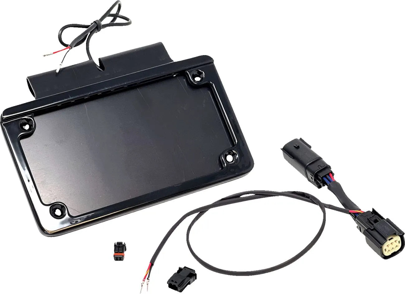 Namz Kennzeichenhalter mit weißer LED für Harley-Davidson