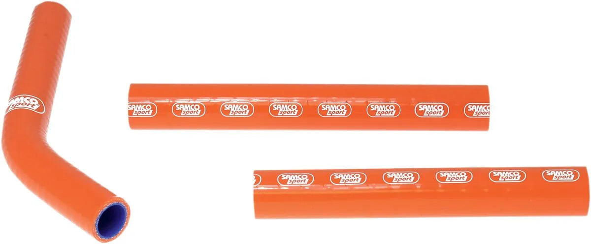 Samco Sport Kühlerschlauch-Set – Orange Silikon