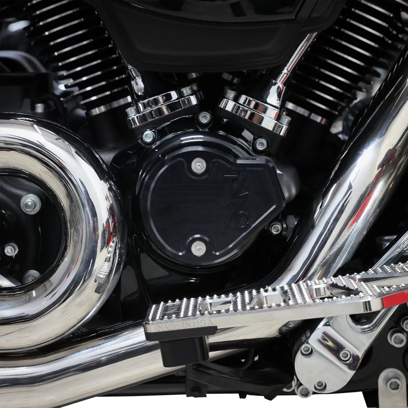 Thrashin Supply Co. Nockenwellenabdeckung - Schwarz eloxiert