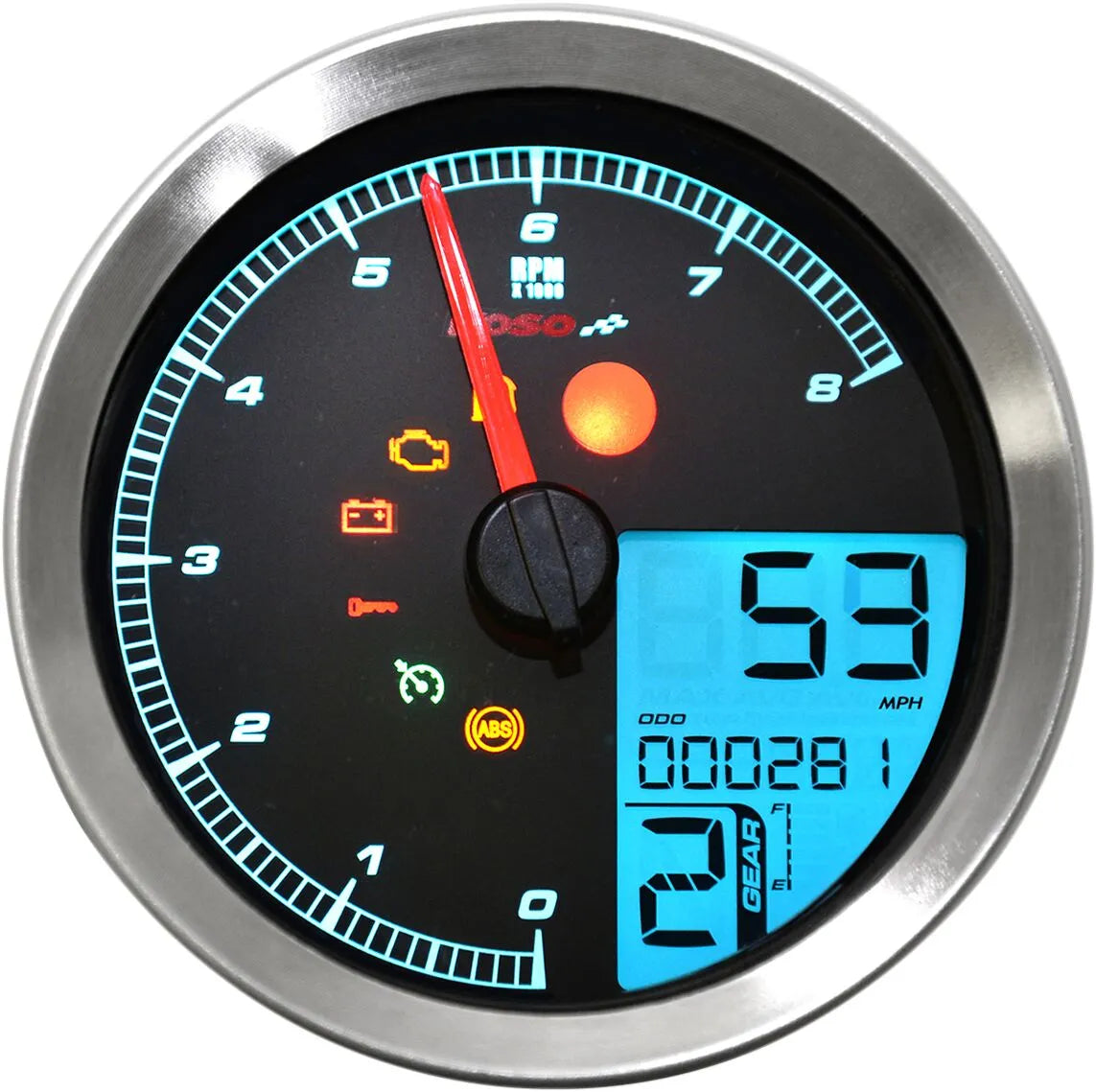 Koso HD-04 Tachometer/Drehzahlmesser