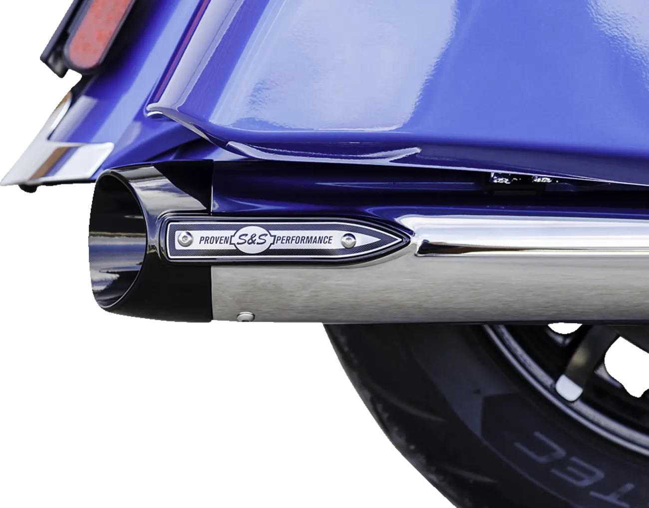 S&amp;S Cycle 4" Broadhead Slip-on Schalldämpfer - Chrom