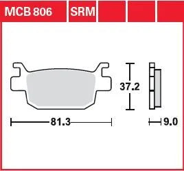 TRW Allround-Sintermetall-Bremsbeläge