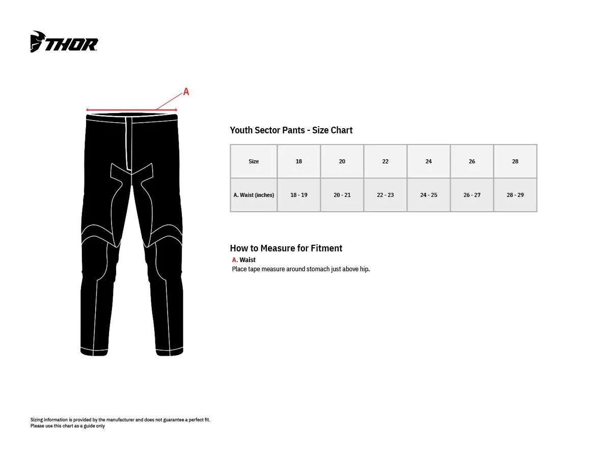 Thor Youth Sector Minimal Red Pants