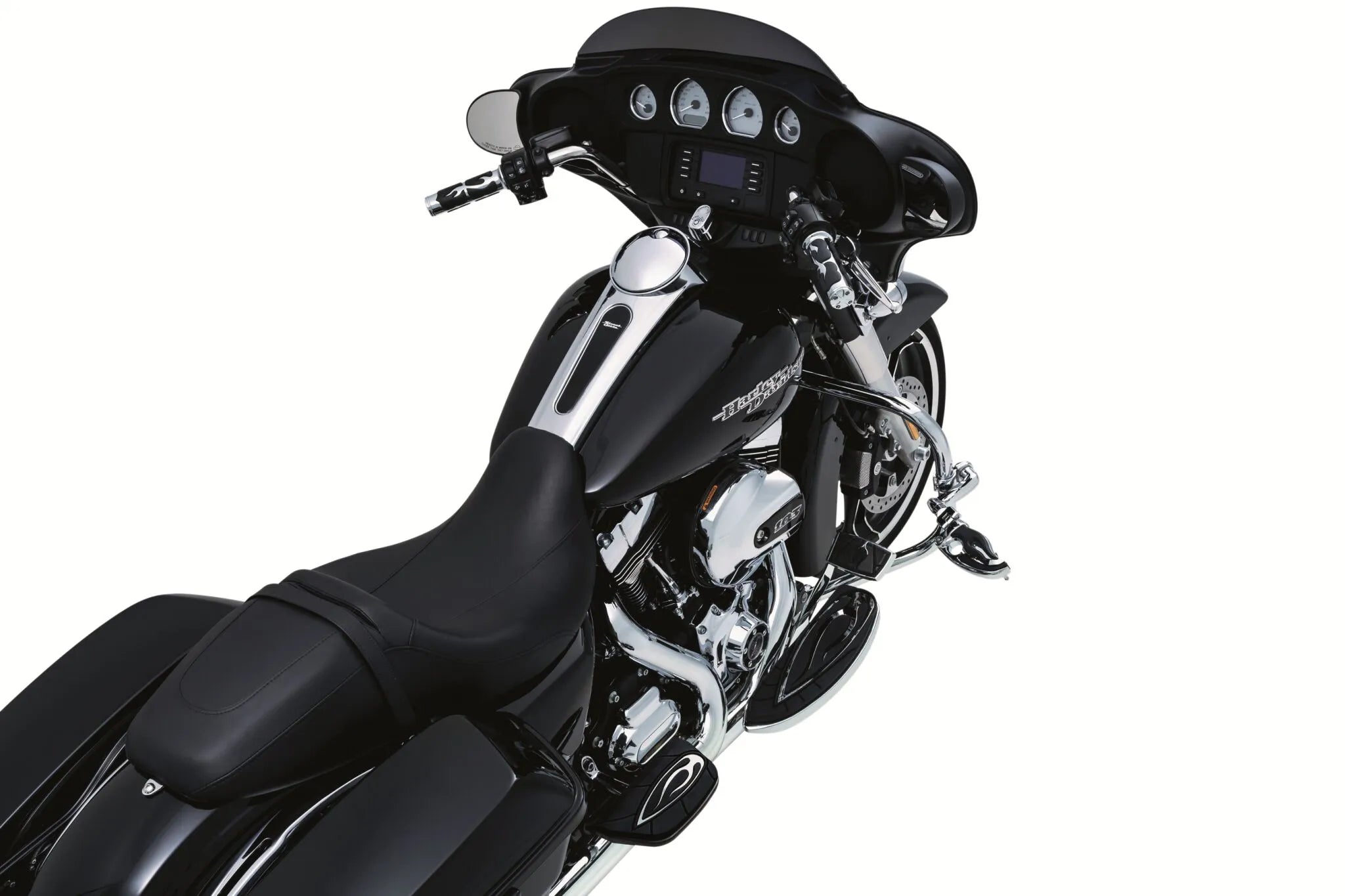 Kuryakyn Flamin' Switchblade Pegs - Chrom &amp; Schwarz