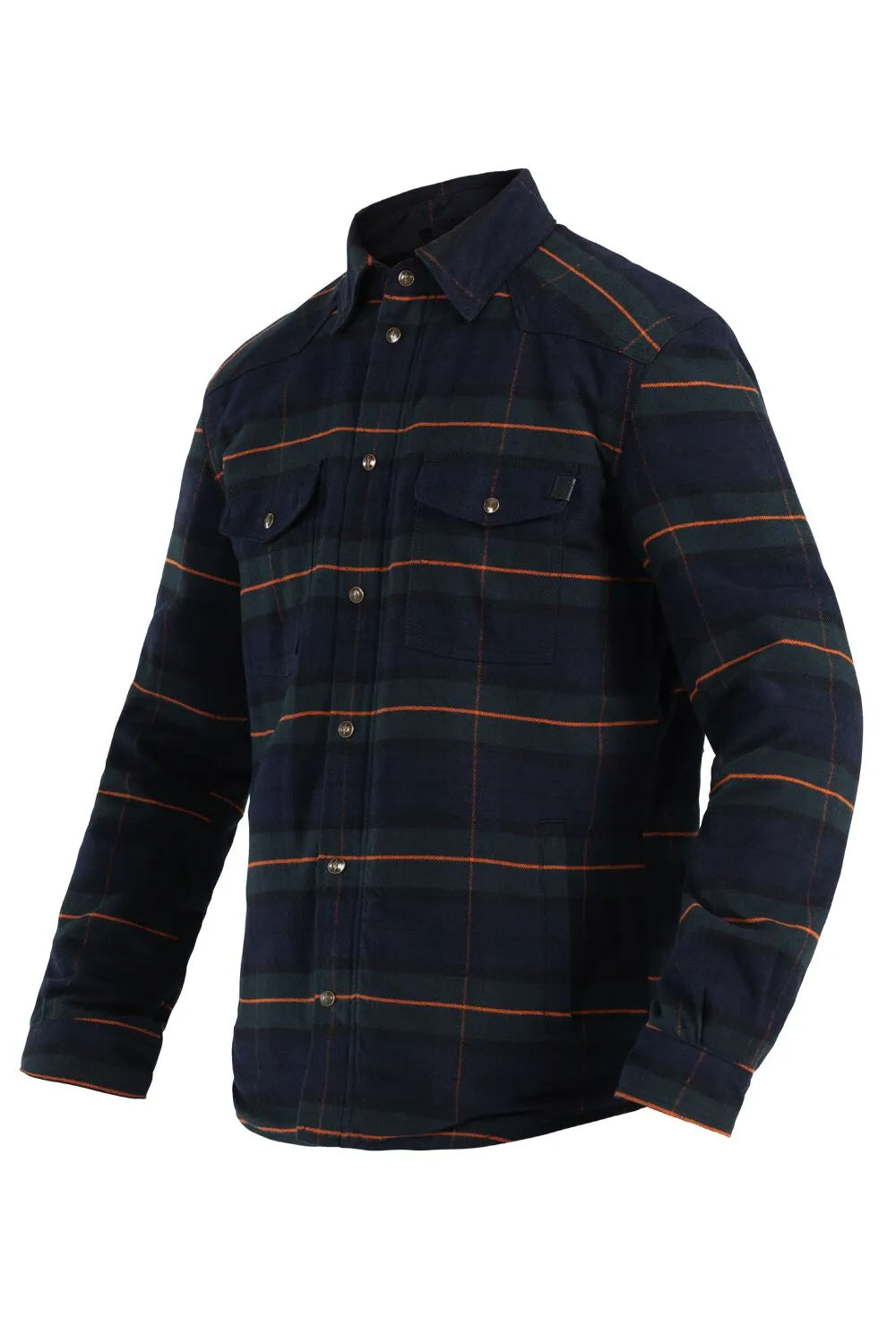 John Doe Vintage Motorradjacke für Herren - Grün/Marineblau/Orange