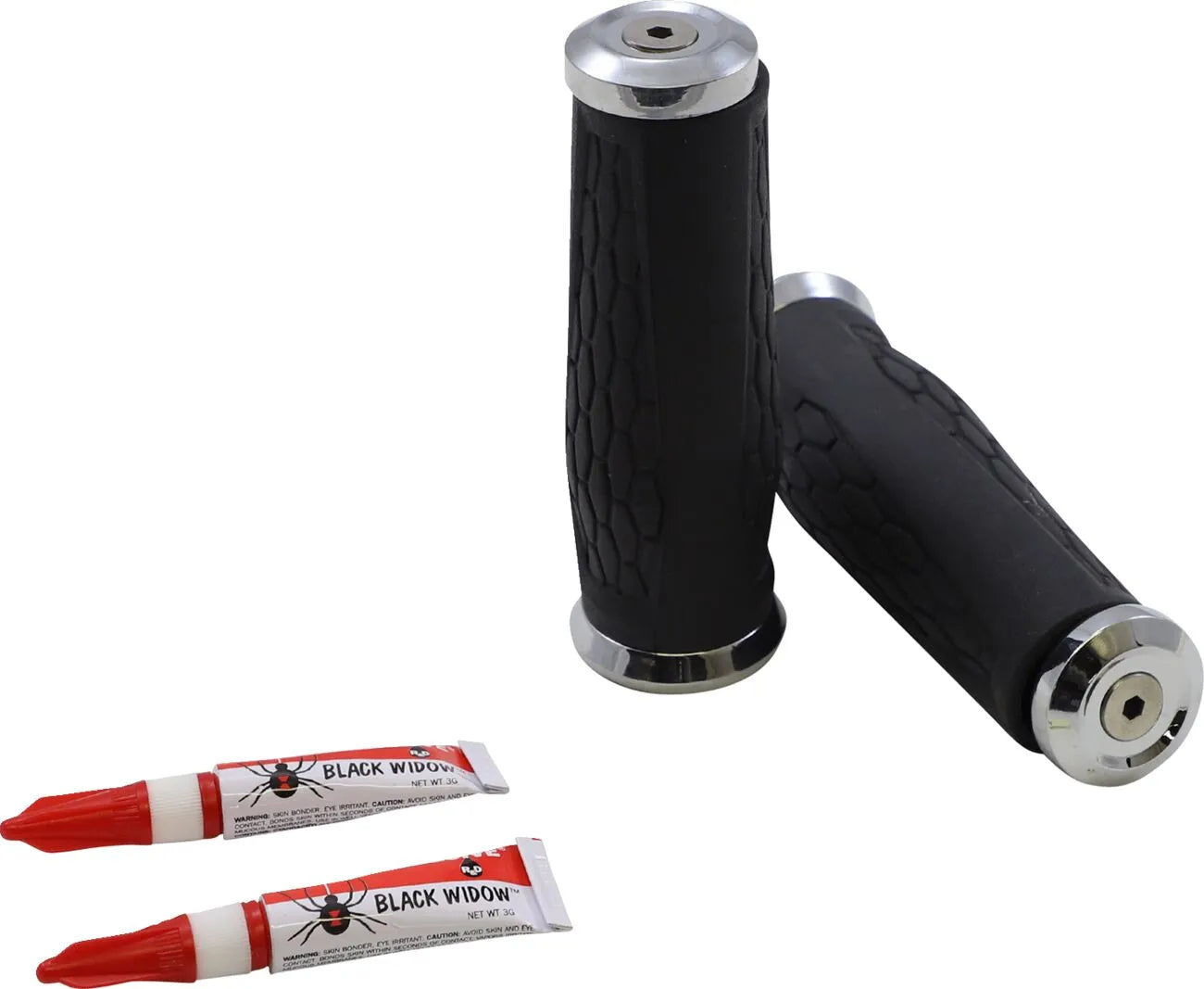 Kuryakyn Hex Griffe - Chrom, 1" Lenker