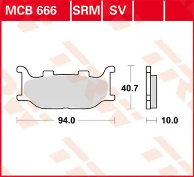 TRW SV-Serie Sinterbremsbeläge (Vorderachse)