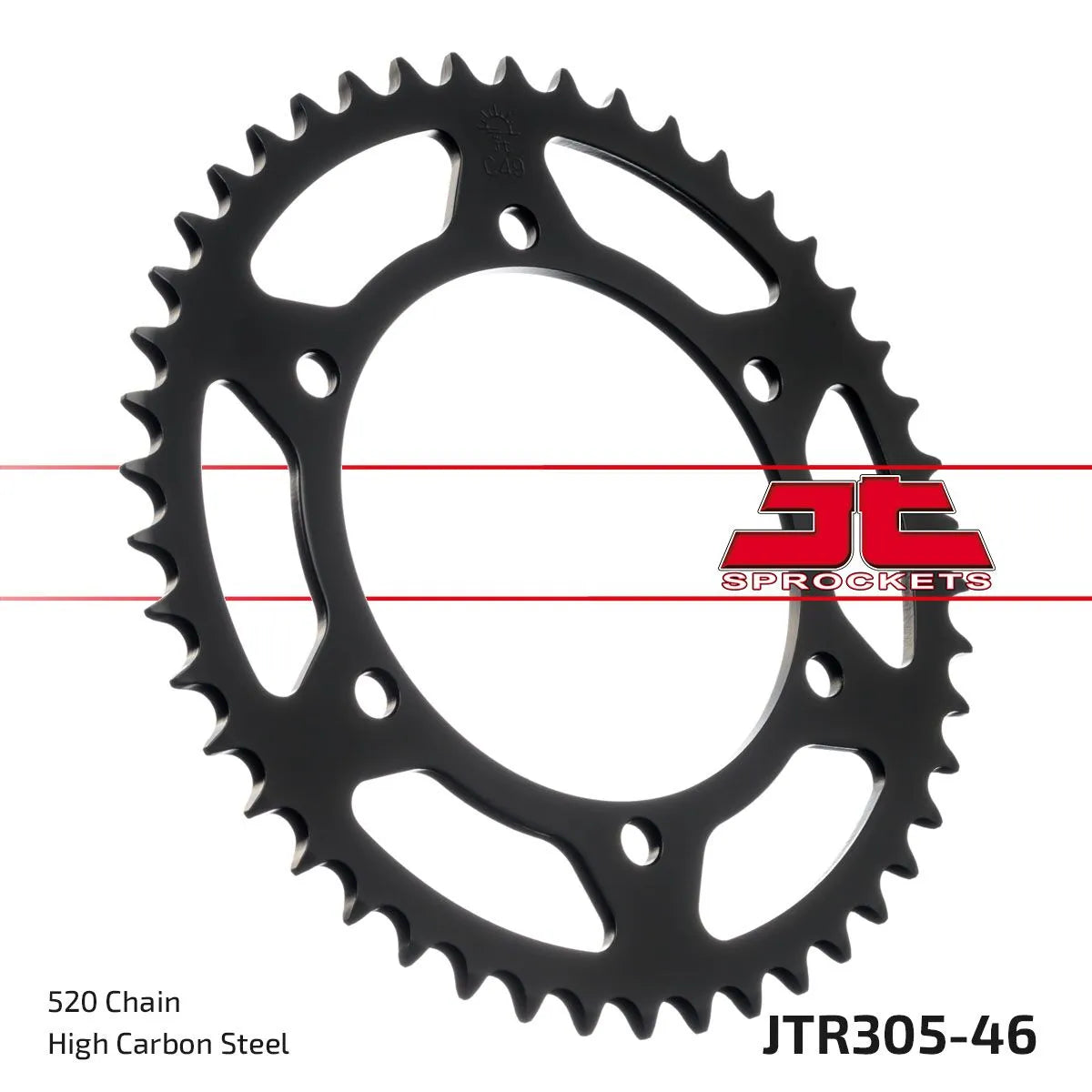 JT Sprockets Stahl-Kettenrad hinten - 520 46 Zähne