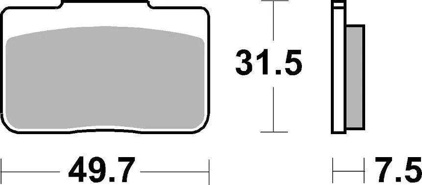 SBS LS Street Excel Sinter-Bremsbeläge hinten