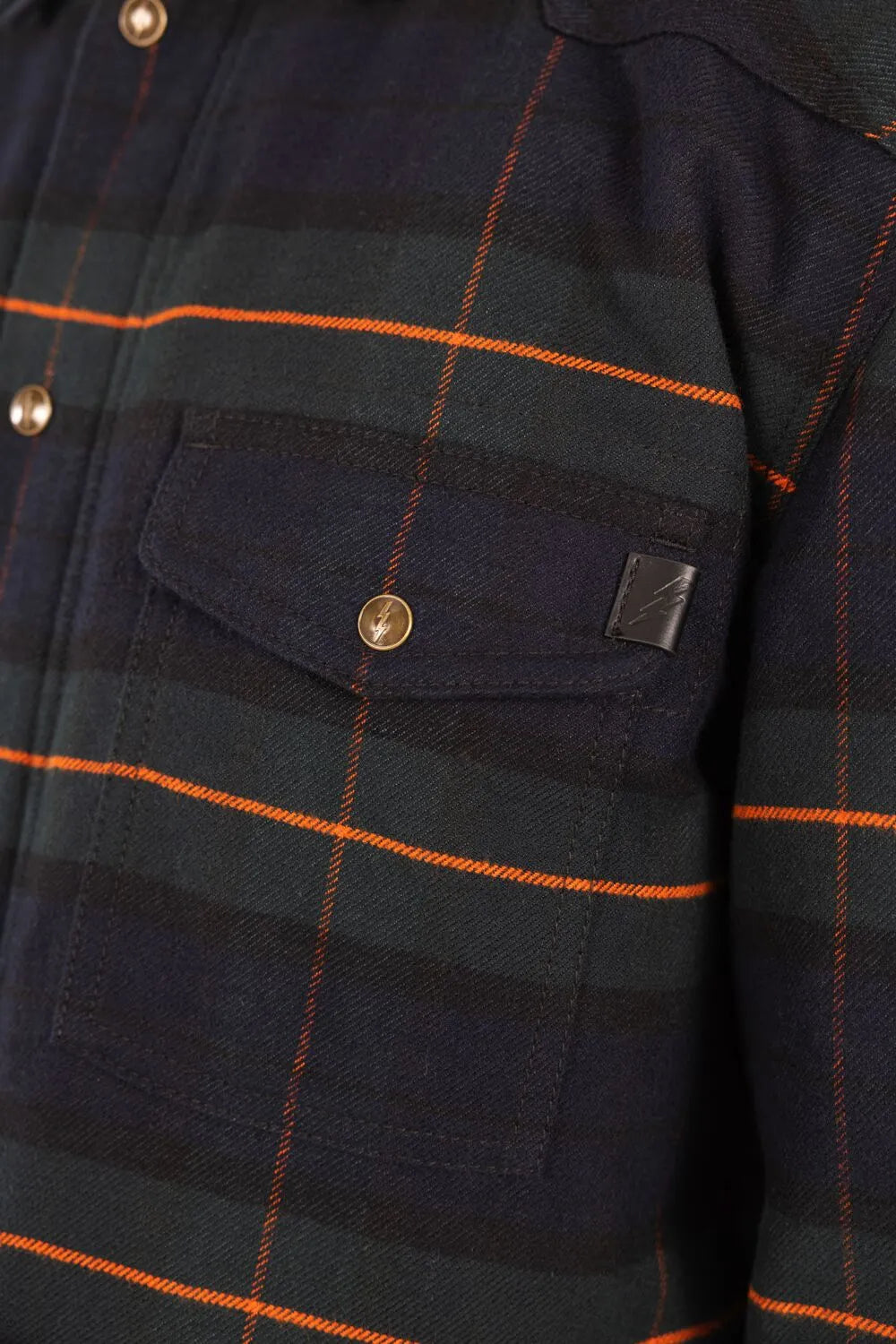 John Doe Vintage Motorradjacke für Herren - Grün/Marineblau/Orange