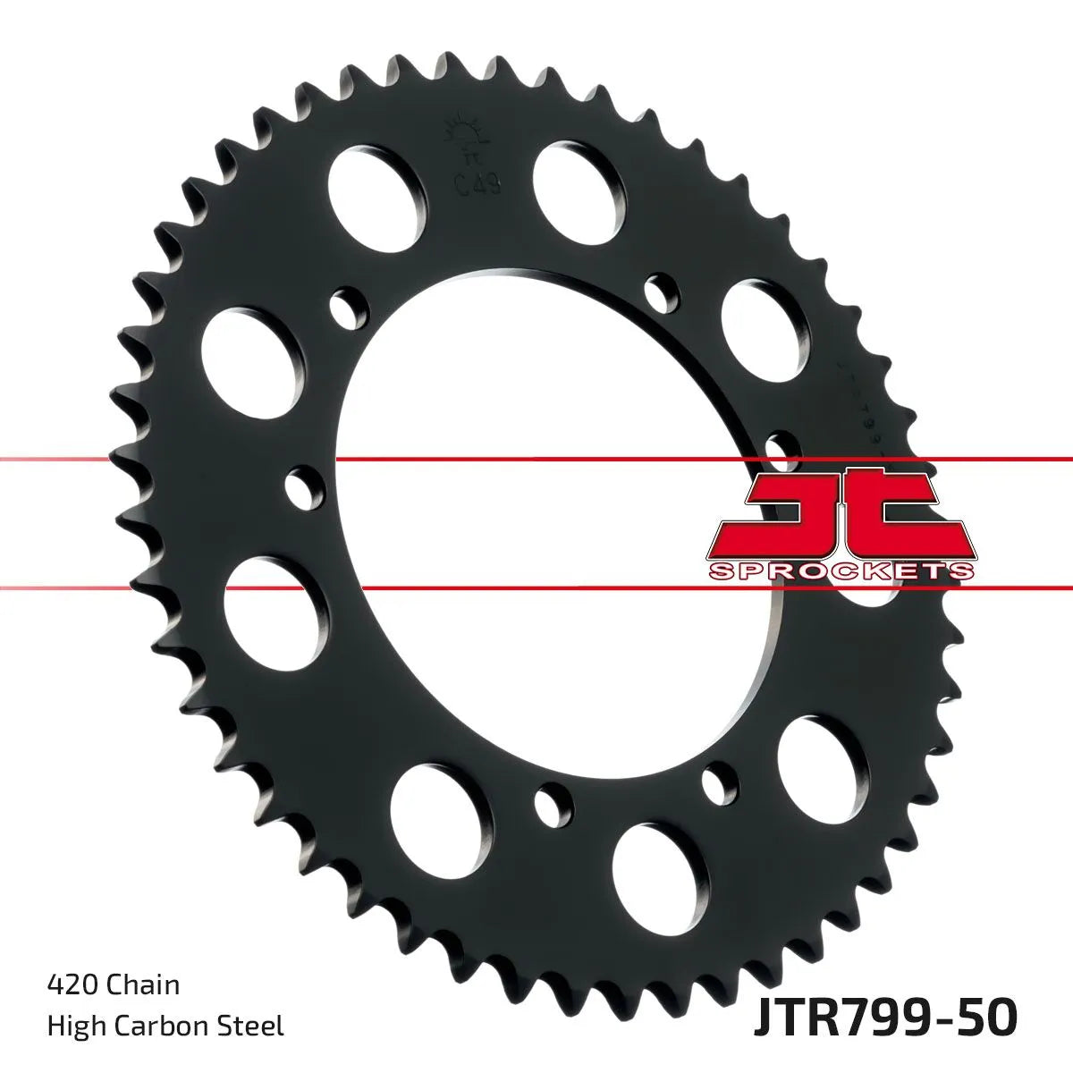 JT Sprockets Stahl-Kettenrad hinten, 50 Zähne