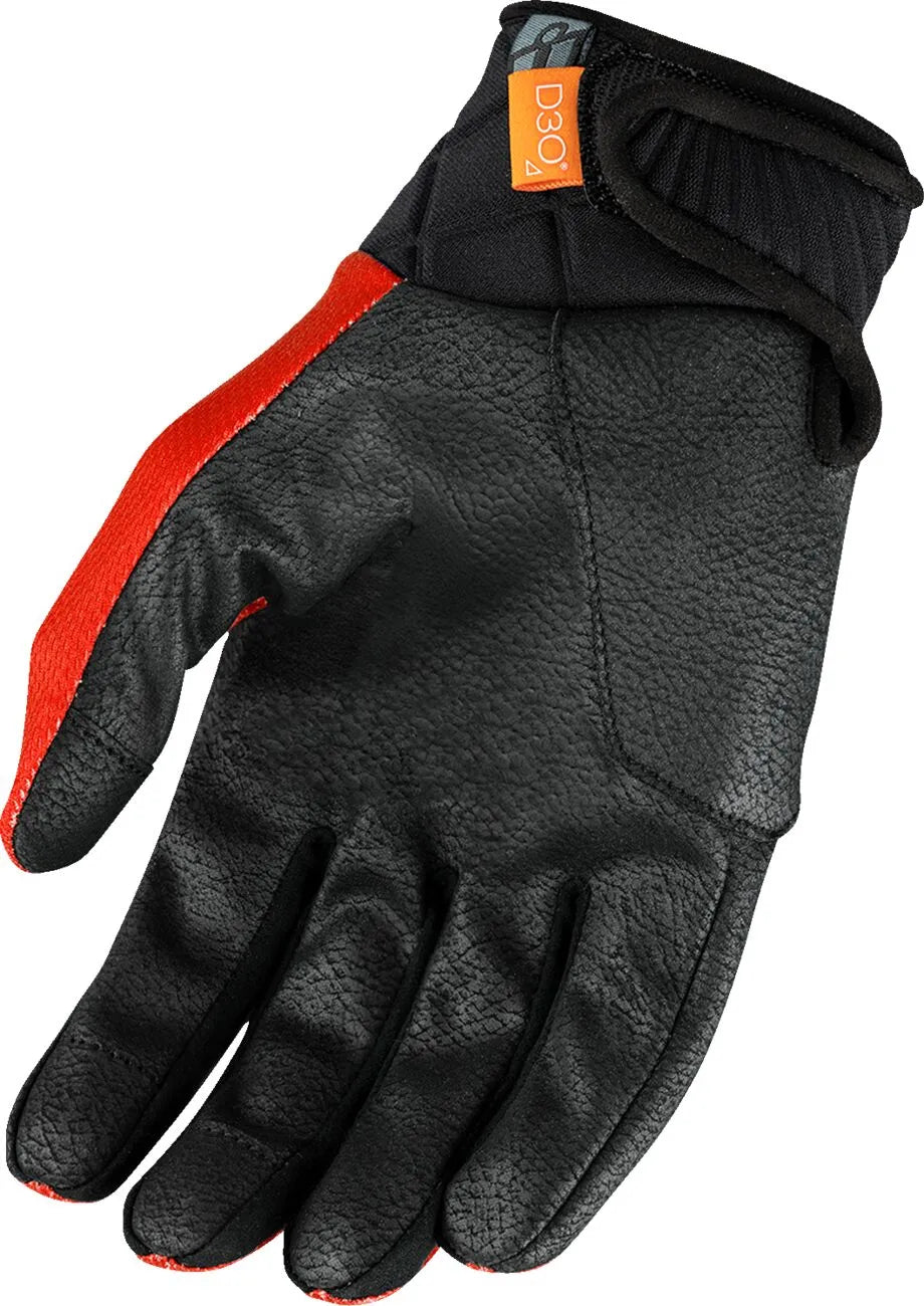 Icon Anthem3™ Handschuhe – Schwarz/Rot