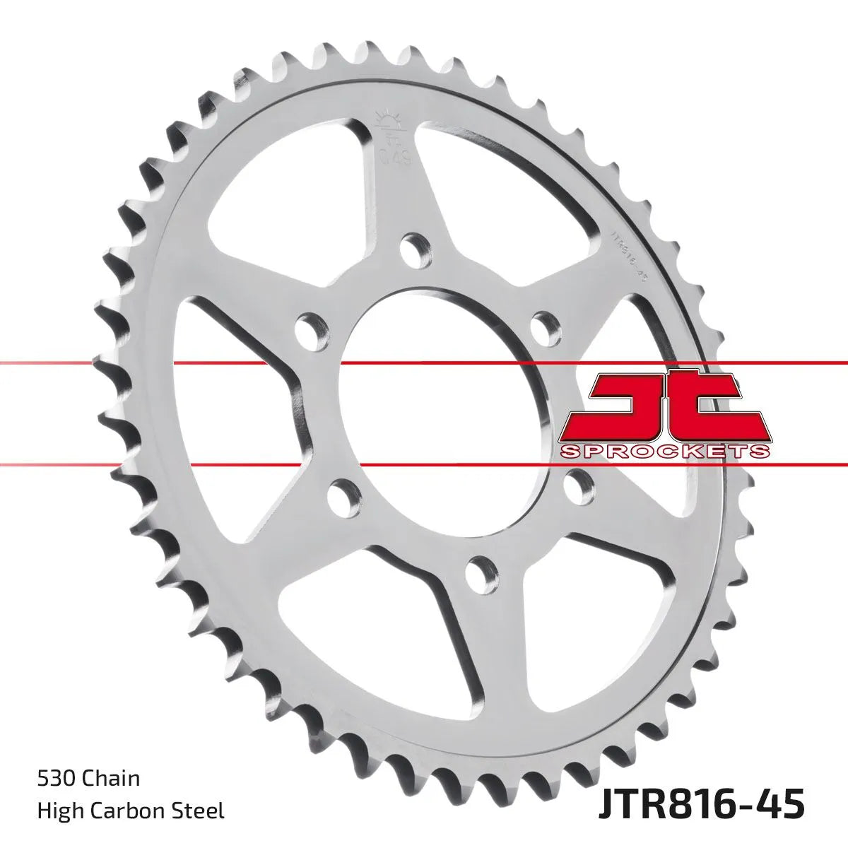 JT Sprockets Stahl-Kettenrad hinten 530-45 Zähne
