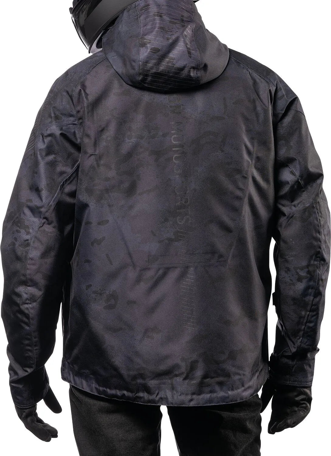 Icon Pdx3™ Allwetter-Motorradjacke für Herren – Schwarz/Camo Grau