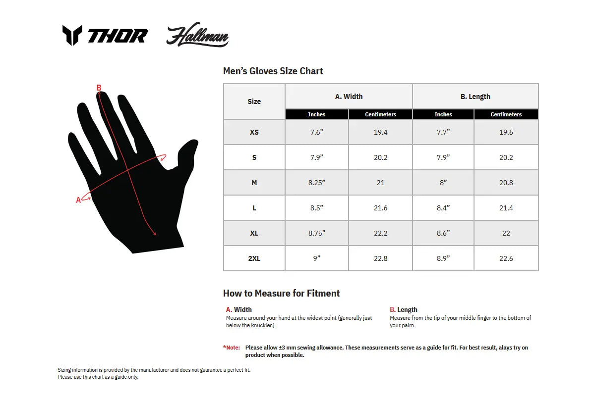 Thor Launchmode Handschuhe – Schwarz