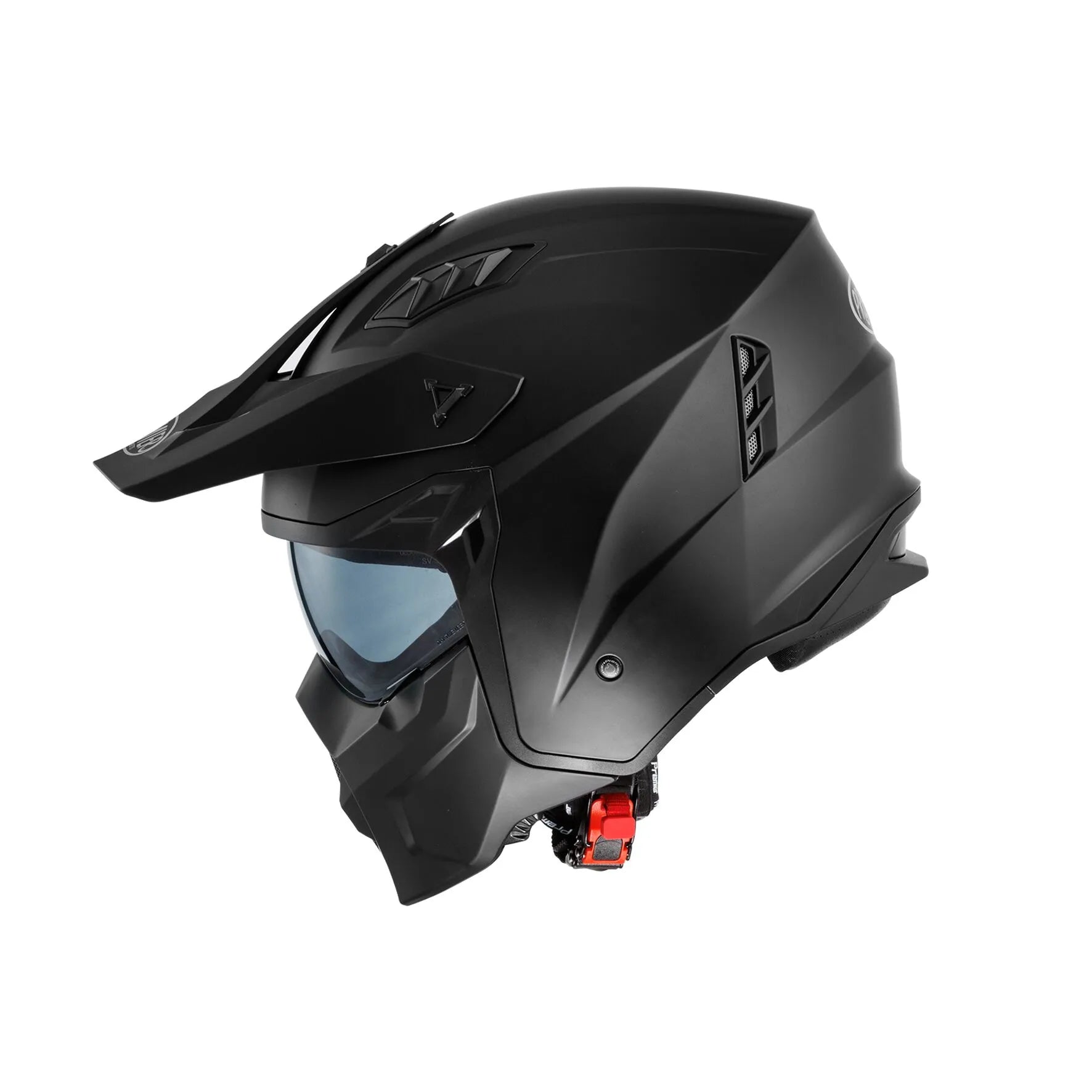 Premier Helmets Subverter Dual Sport Helm, Mattschwarz