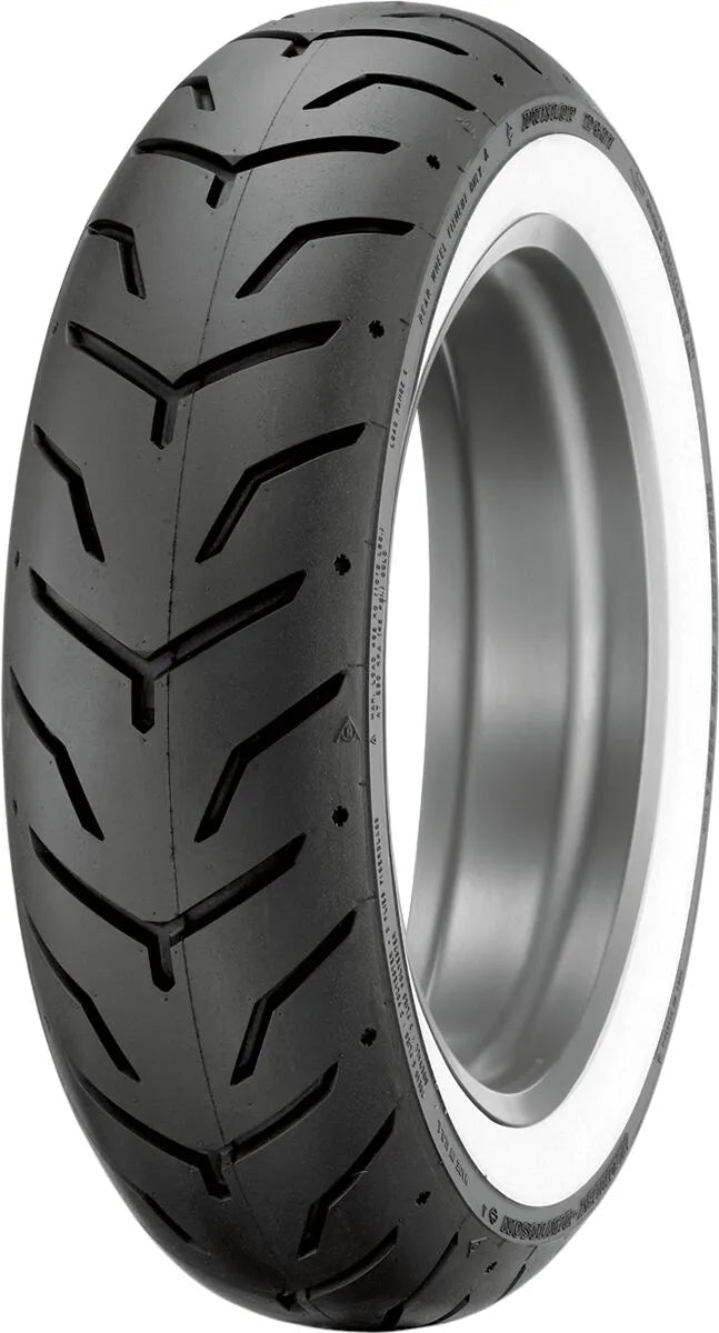 Dunlop D407 Weißwand-Hinterreifen 180/65b16 für FL Touring