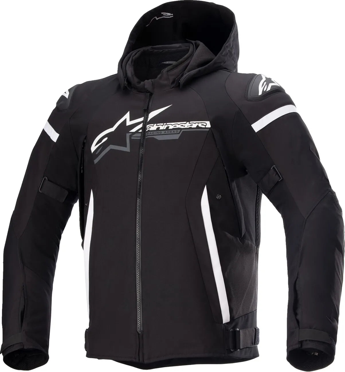 Alpinestars Zaca Wasserdichte Jacke für Motorradfahrer - Schwarz/Weiß