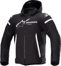 Alpinestars Zaca Wasserdichte Jacke für Motorradfahrer - Schwarz/Weiß