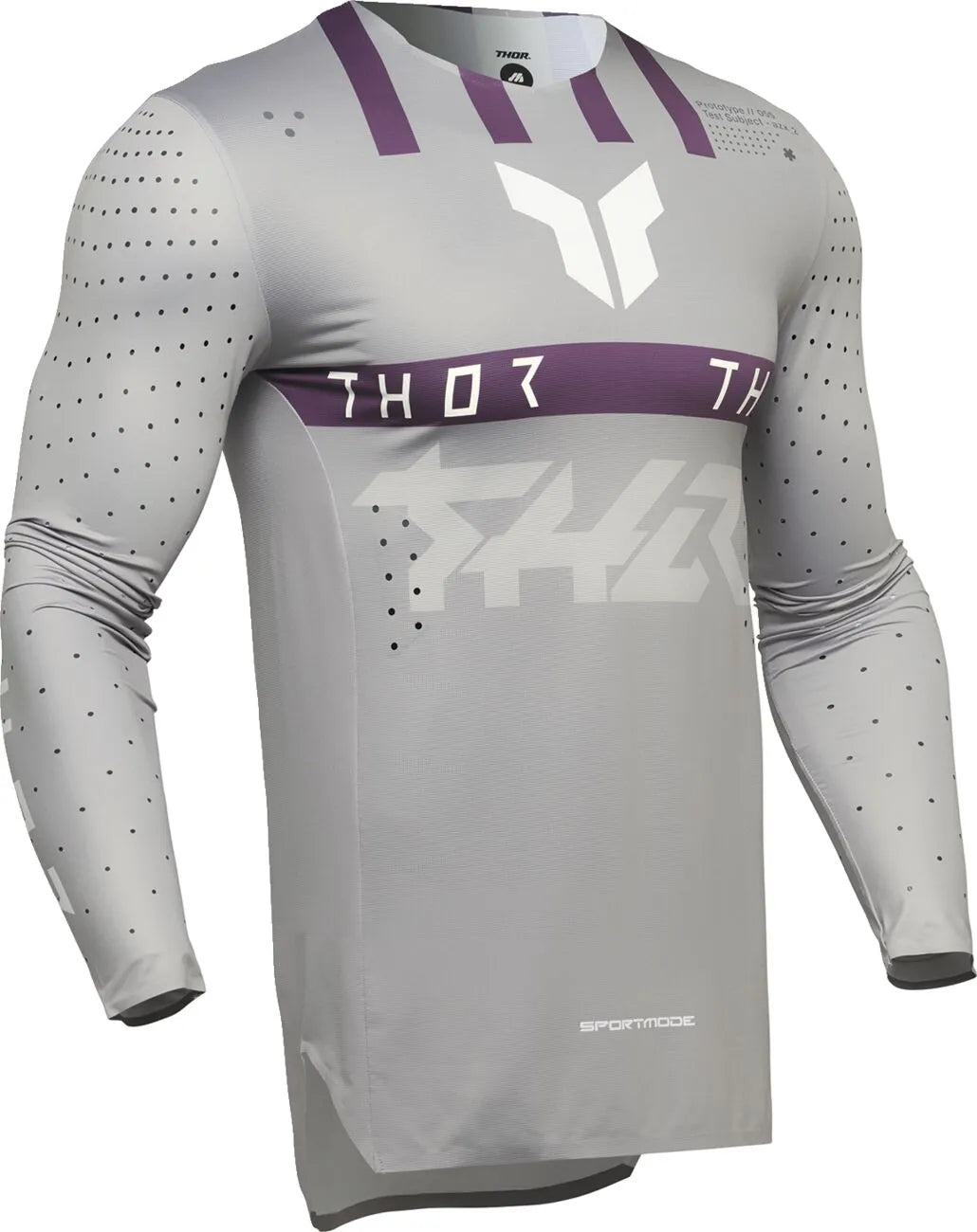 Thor Sportmode Flite Jersey – Grau/Lila/Weiß