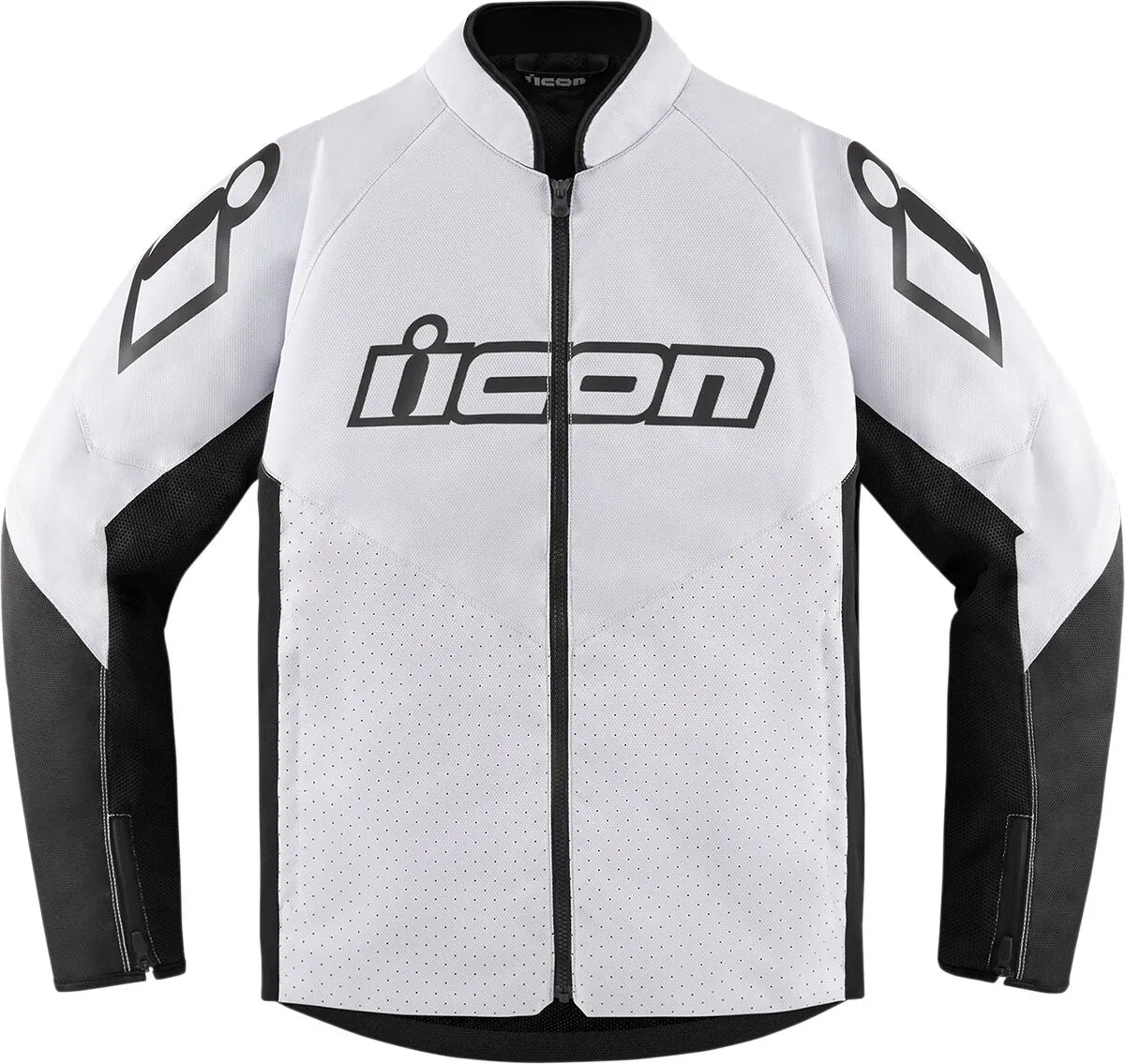 Icon Hooligan™ Jacke für Outdoor-Sportreiten – Schwarz/Weiß