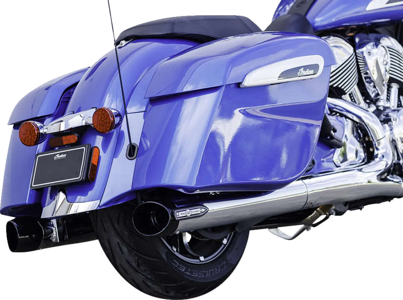 S&amp;S Cycle 4" Broadhead Slip-on Schalldämpfer - Chrom