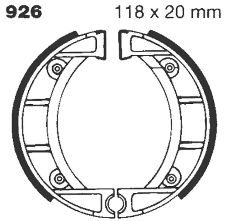 EBC Standard-Bremsbacken – Organische Basis