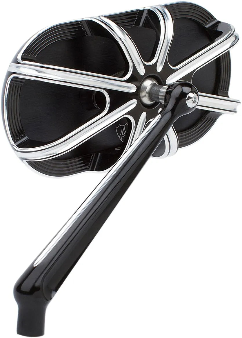 Arlen Ness Caged Series Spiegel – Schwarzes Aluminium