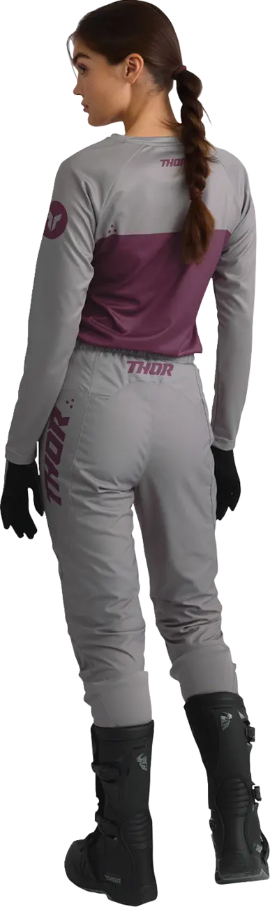 Thor Ridemode Static MX Damenhandschuhe - Schwarz/Grau