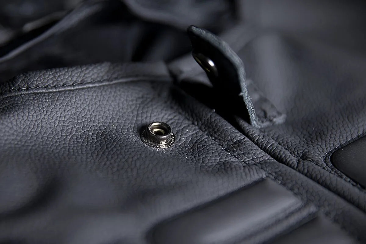 Icon Regulator™ D3o® Lederweste - Schwarz