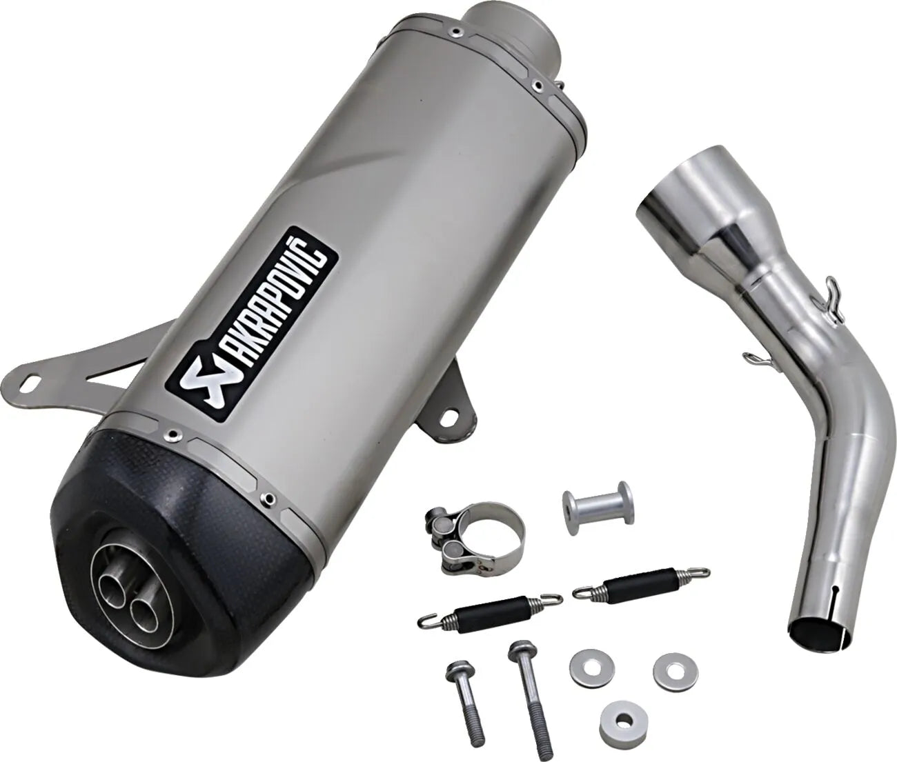 Akrapovic Edelstahl-Slip-on-Schalldämpfer für Roller
